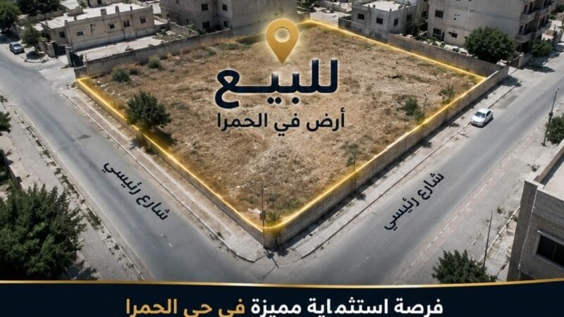 🏗️ فرصة استثمارية مميزة – أرض للبيع في حي الحمرا